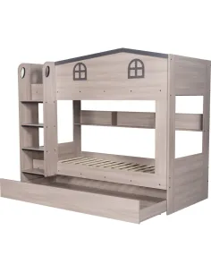 Hector Bunk Bed & Trundle Set - Ash Grey 2