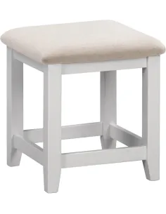 Windsor Dressing Table Stool - Pebble Grey/Oat Fabric