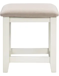 Windsor Dressing Table Stool - Ivory/Oat Fabric 2