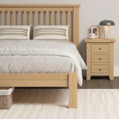 Windsor 5ft Low End Bedframe - Natural Oak