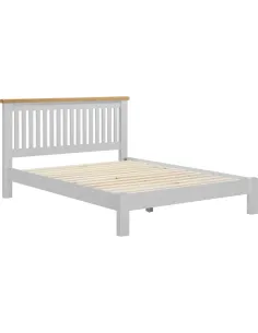 Windsor 5ft Low End Bedframe - Pebble Grey/Oak