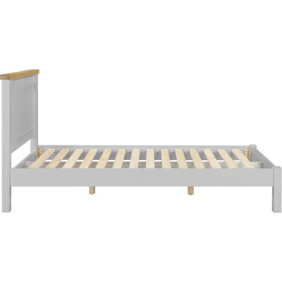 Windsor 5ft Low End Bedframe - Pebble Grey/Oak