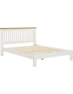 Windsor 5ft Low End Bedframe - Ivory/Oak