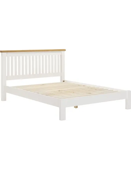 Windsor 5ft Low End Bedframe - Ivory/Oak