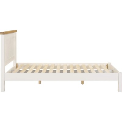 Windsor 5ft Low End Bedframe - Ivory/Oak