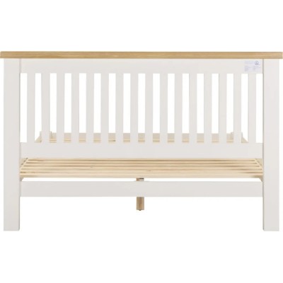 Windsor 5ft Low End Bedframe - Ivory/Oak