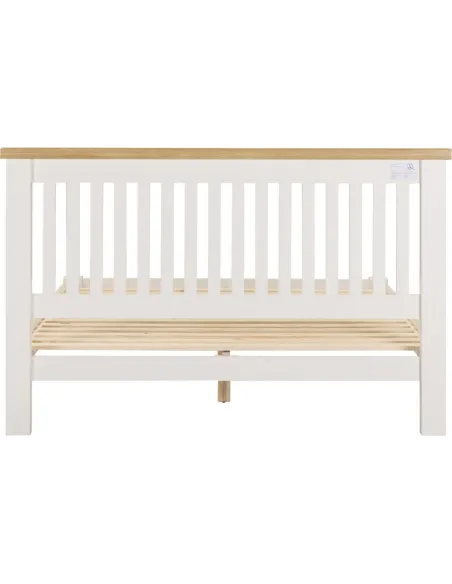 Windsor 5ft Low End Bedframe - Ivory/Oak