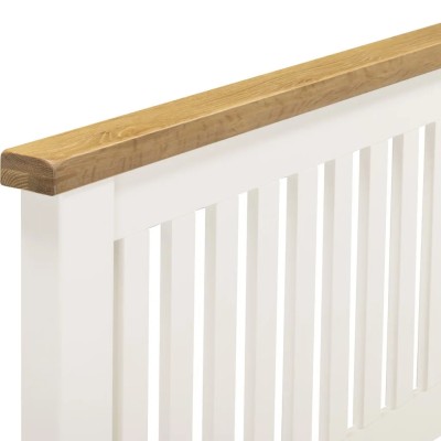 Windsor 5ft Low End Bedframe - Ivory/Oak