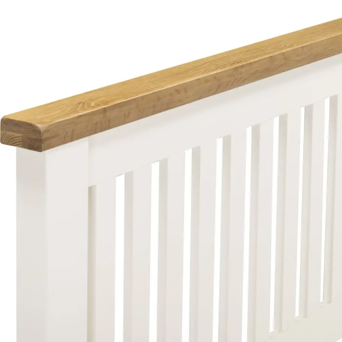Windsor 5ft Low End Bedframe - Ivory/Oak