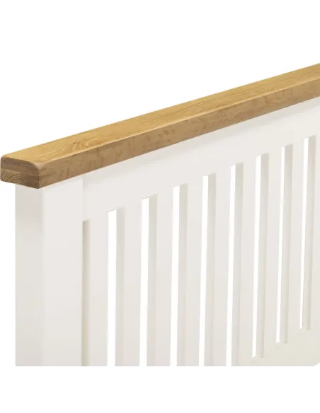 Windsor 5ft Low End Bedframe - Ivory/Oak