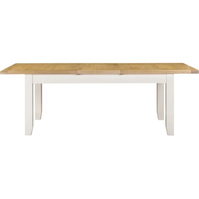 Windsor Large Extending Dining Table - Ivory/Oak