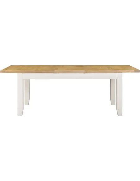 Windsor Large Extending Dining Table - Ivory/Oak