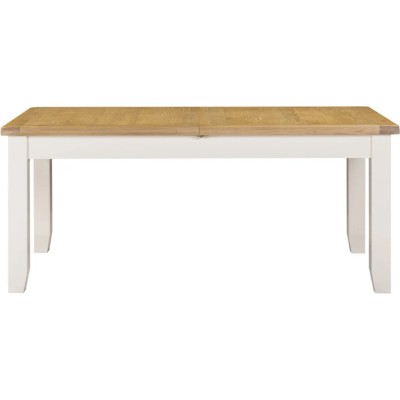 Windsor Large Extending Dining Table - Ivory/Oak