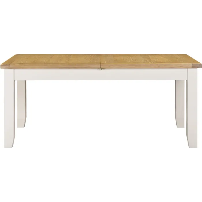 Windsor Large Extending Dining Table - Ivory/Oak