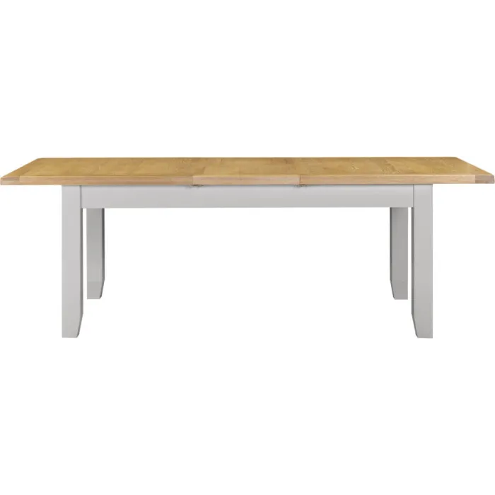Windsor Large Extending Dining Table - Pebble Grey/Oak