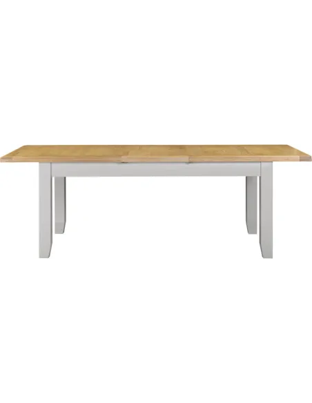 Windsor Large Extending Dining Table - Pebble Grey/Oak