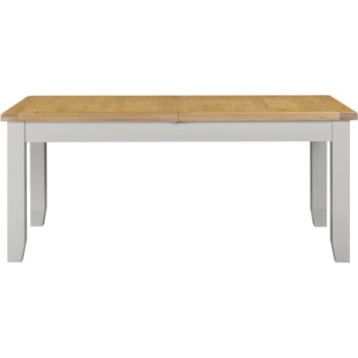 Windsor Large Extending Dining Table - Pebble Grey/Oak