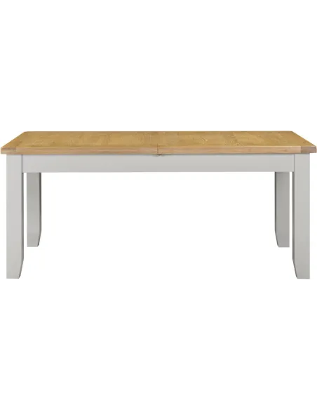 Windsor Large Extending Dining Table - Pebble Grey/Oak
