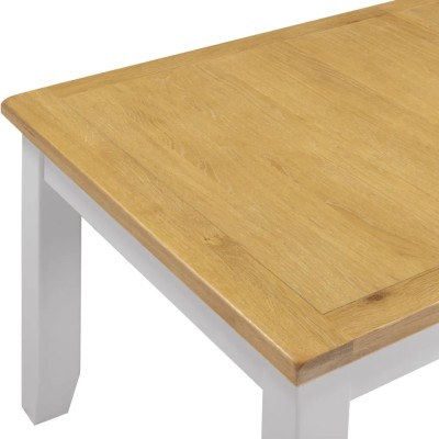 Windsor Large Extending Dining Table - Pebble Grey/Oak