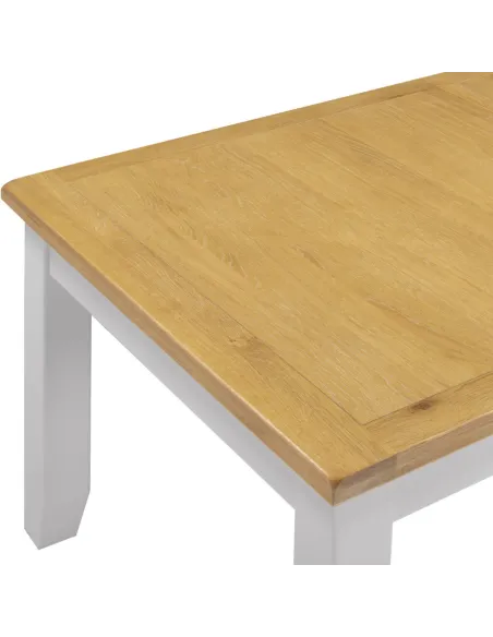Windsor Large Extending Dining Table - Pebble Grey/Oak
