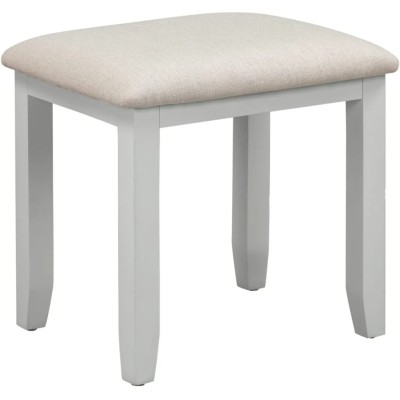 Bordeaux 3 Drawer Dressing Table Set - Pebble Grey/Oak Fabric