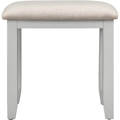 Bordeaux 3 Drawer Dressing Table Set - Pebble Grey/Oak Fabric