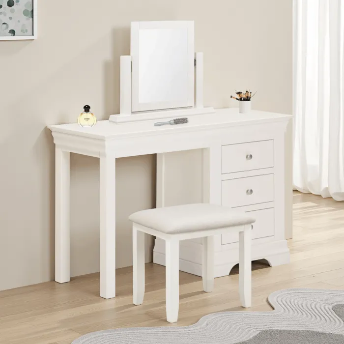 Bordeaux Dressing Table Stool - Ivory