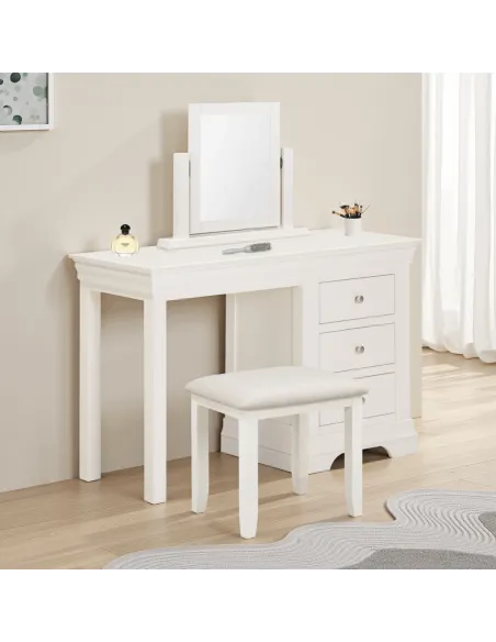Bordeaux Dressing Table Stool - Ivory