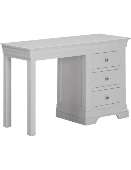 Bordeaux 3 Drawer Dressing Table - Pebble Grey