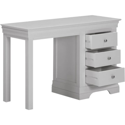 Bordeaux 3 Drawer Dressing Table - Pebble Grey