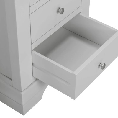 Bordeaux 3 Drawer Dressing Table - Pebble Grey