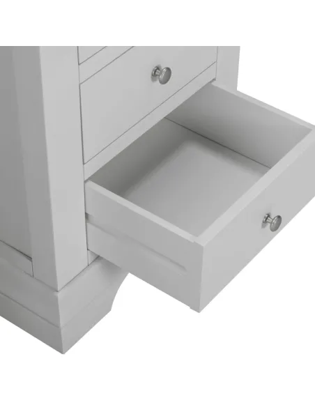 Bordeaux 3 Drawer Dressing Table - Pebble Grey