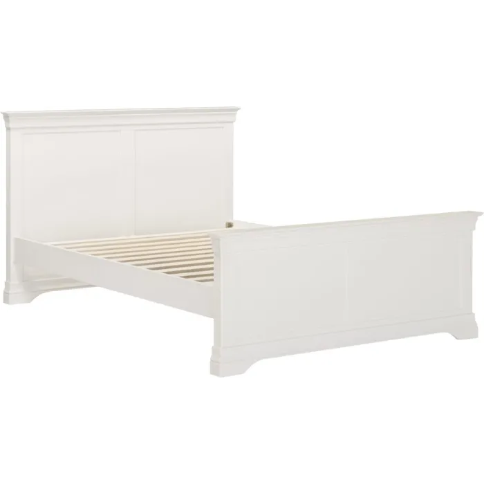 Bordeaux 4ft6 High Foot End Bedframe - Ivory