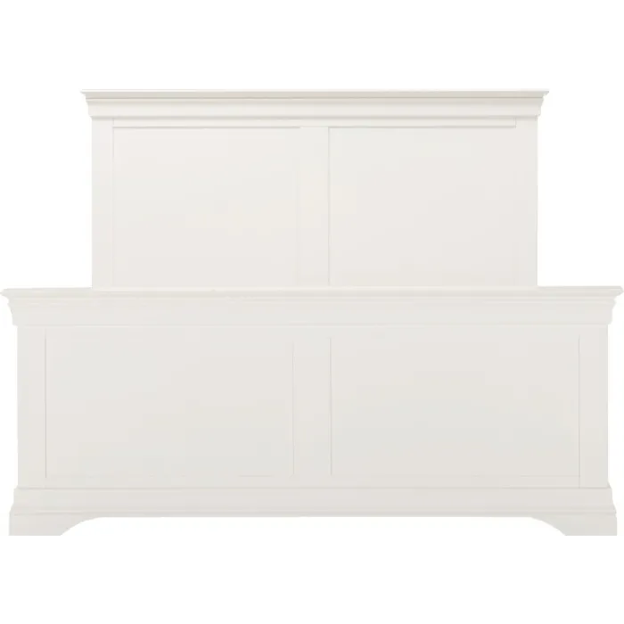 Bordeaux 4ft6 High Foot End Bedframe - Ivory