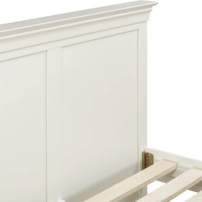 Bordeaux 4ft6 High Foot End Bedframe - Ivory