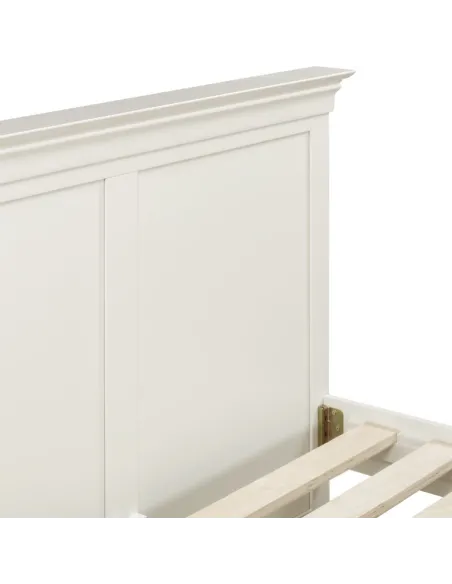 Bordeaux 4ft6 High Foot End Bedframe - Ivory