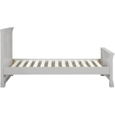 Bordeaux 4ft6 High Foot End Bedframe - Pebble Grey