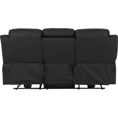 Roma 3+2 Electric Recliner Sofa Suite - Black PU