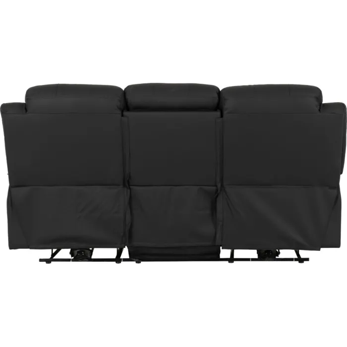 Roma 3+2 Electric Recliner Sofa Suite - Black PU