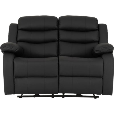 Roma 3+2 Electric Recliner Sofa Suite - Black PU