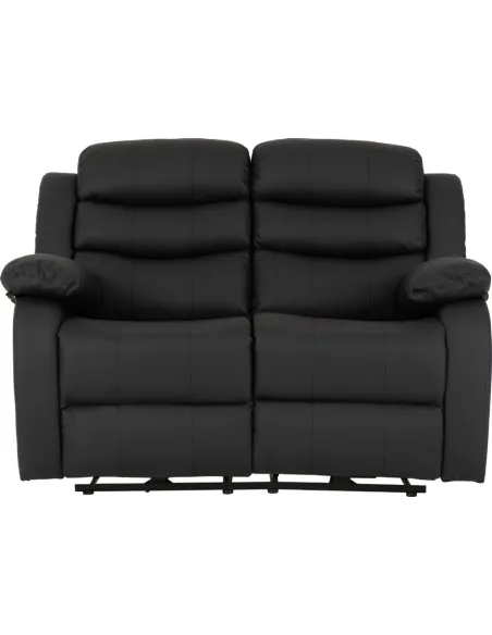 Roma 3+2 Electric Recliner Sofa Suite - Black PU