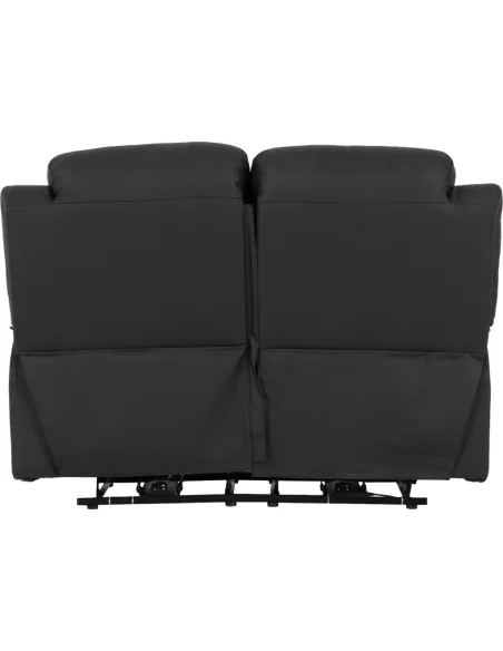 Roma 3+2 Electric Recliner Sofa Suite - Black PU