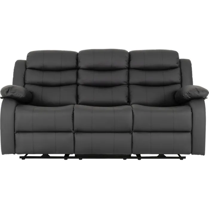 Roma 3+2 Electric Recliner Sofa Suite - Grey Pu