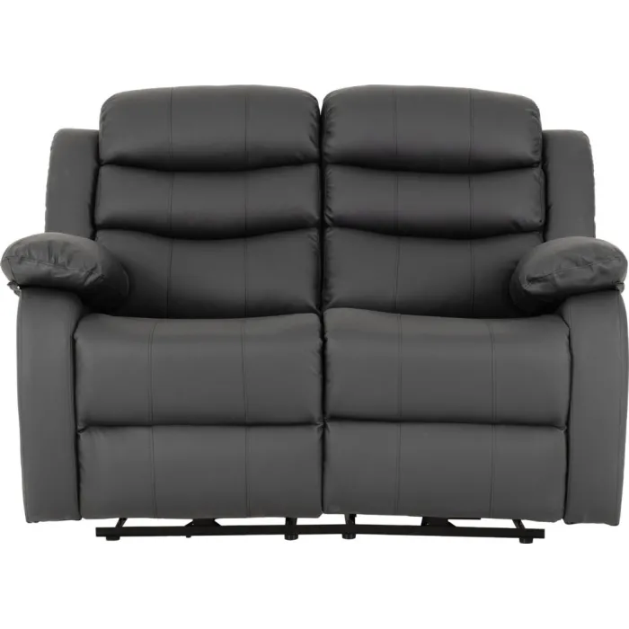 Roma 3+2 Electric Recliner Sofa Suite - Grey Pu