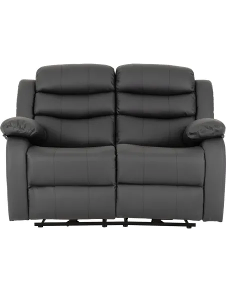 Roma 3+2 Electric Recliner Sofa Suite - Grey Pu