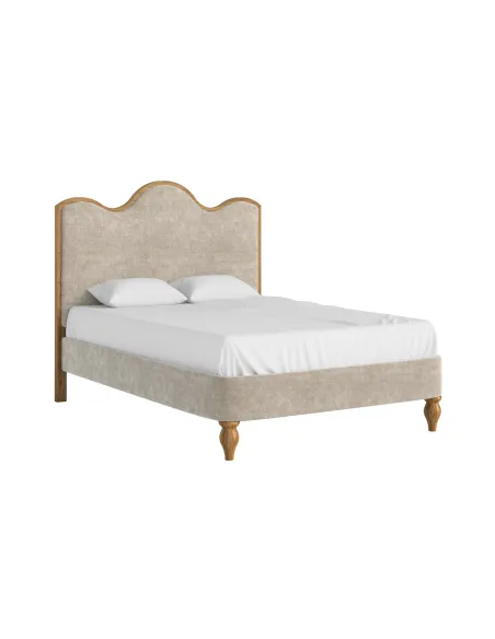 Verona 4ft6 Bedframe - Oatmeal/Oak