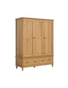 Verona Triple Wardrobe - Oak