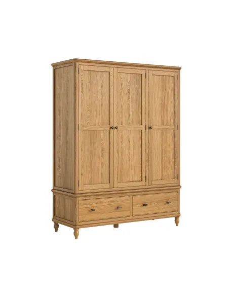 Verona Triple Wardrobe - Oak