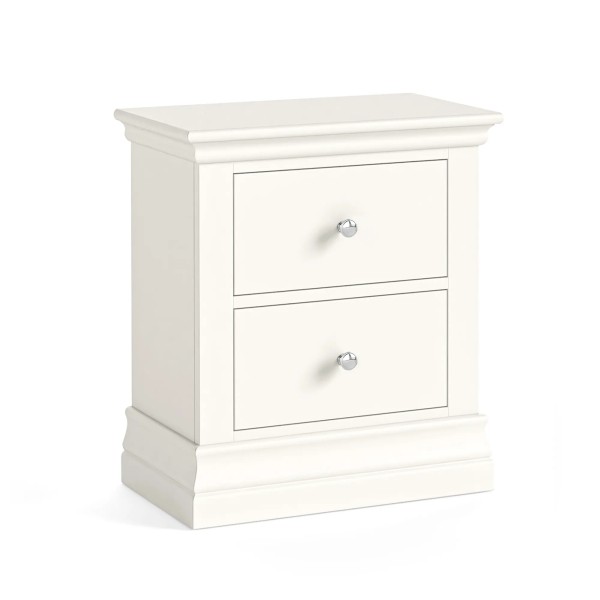 Burgundy 2 Drawer Bedside Locker - Coconut Milk