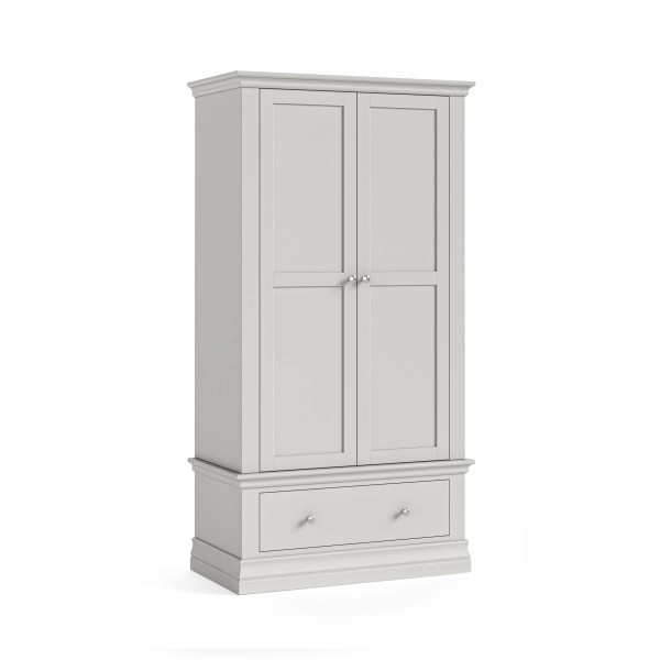 Burgundy Gents Wardrobe - Light Grey